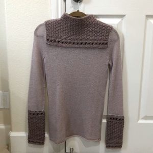 NWOT Tory Burch Light Pink Wool Alpaca Blend Sweater Size XS